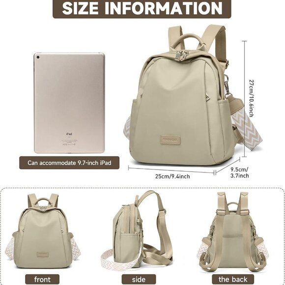 Mini Women's Waterproof Backpack Small Casual Anti-theft Travel Purse - Picture 2 of 6